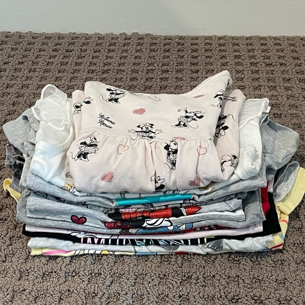 Disney Mickey, Minnie & Friends - Bundle of 12 Tops & 1 Dress